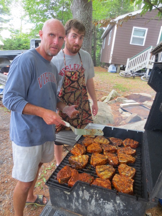 The Five year steak celebration this year included Grilled Sea Bass, "the best fish I have ever eaten," said Rob Wiff.